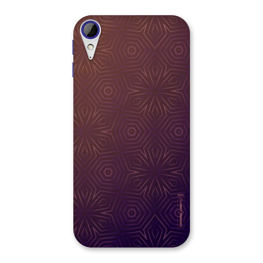 Lavish Purple Pattern Back Case for Desire 830