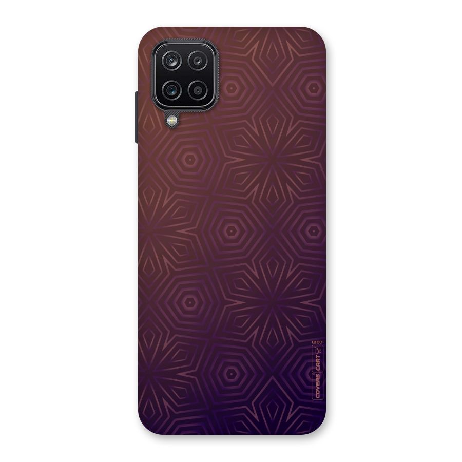 Lavish Purple Pattern Back Case for Galaxy A12