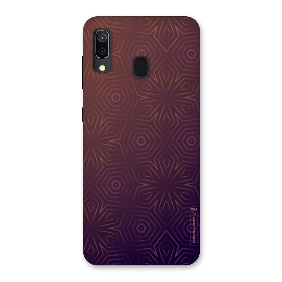 Lavish Purple Pattern Back Case for Galaxy A30