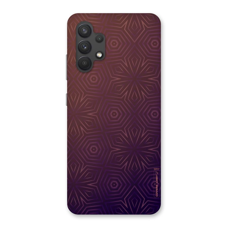 Lavish Purple Pattern Back Case for Galaxy A32