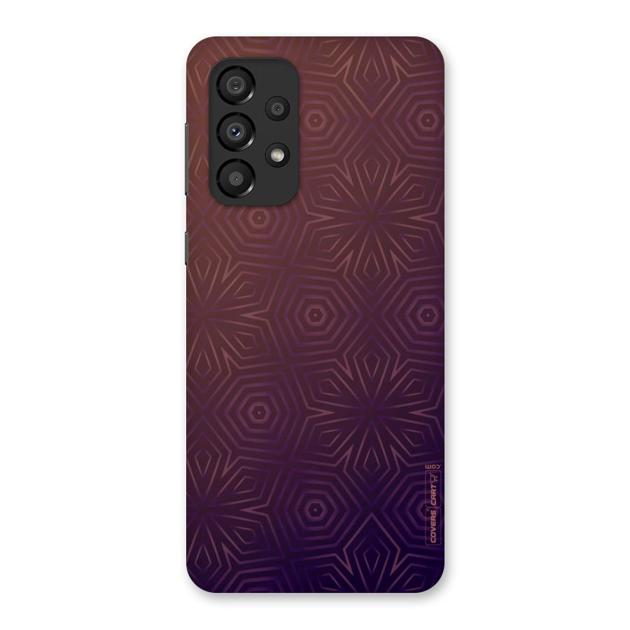 Lavish Purple Pattern Back Case for Galaxy A33 5G