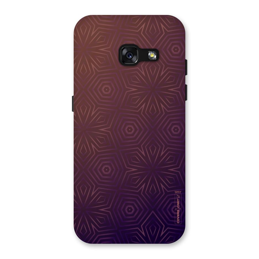 Lavish Purple Pattern Back Case for Galaxy A3 (2017)