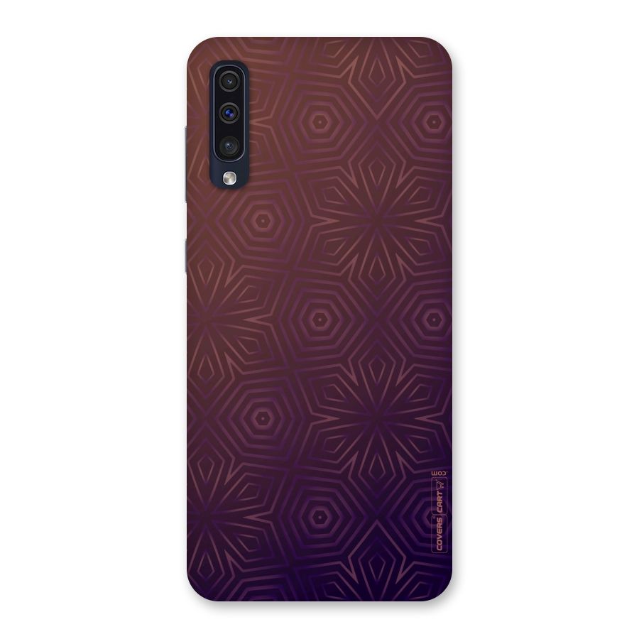 Lavish Purple Pattern Back Case for Galaxy A50