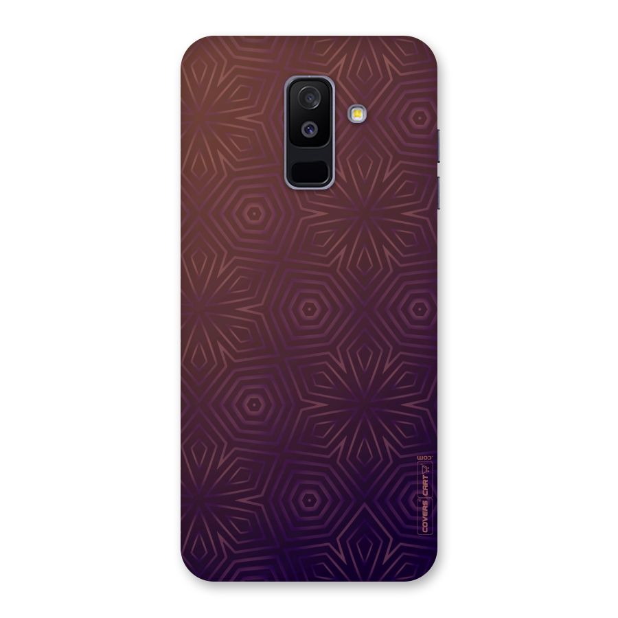 Lavish Purple Pattern Back Case for Galaxy A6 Plus