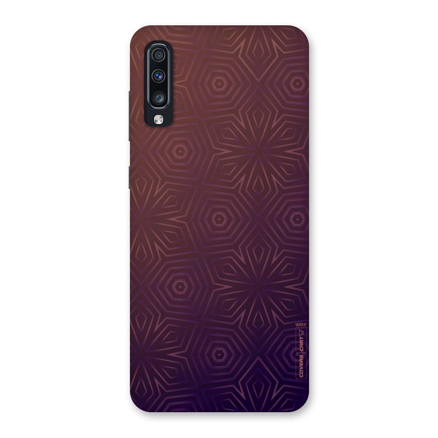 Lavish Purple Pattern Back Case for Galaxy A70