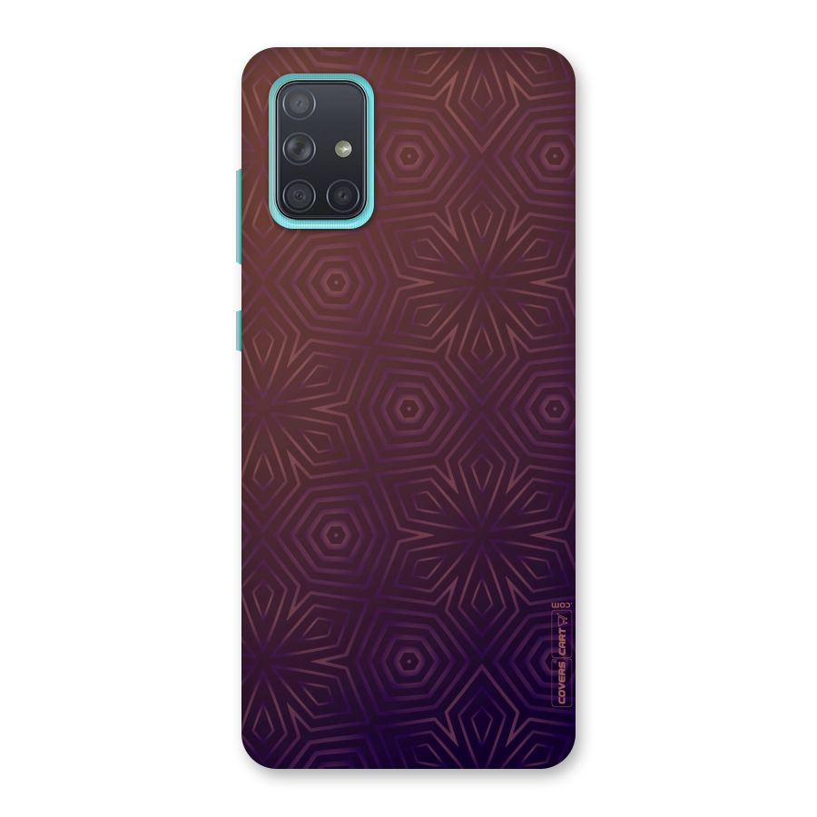 Lavish Purple Pattern Back Case for Galaxy A71