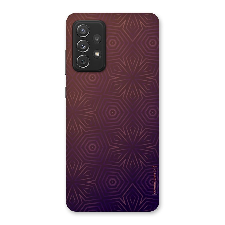 Lavish Purple Pattern Back Case for Galaxy A72