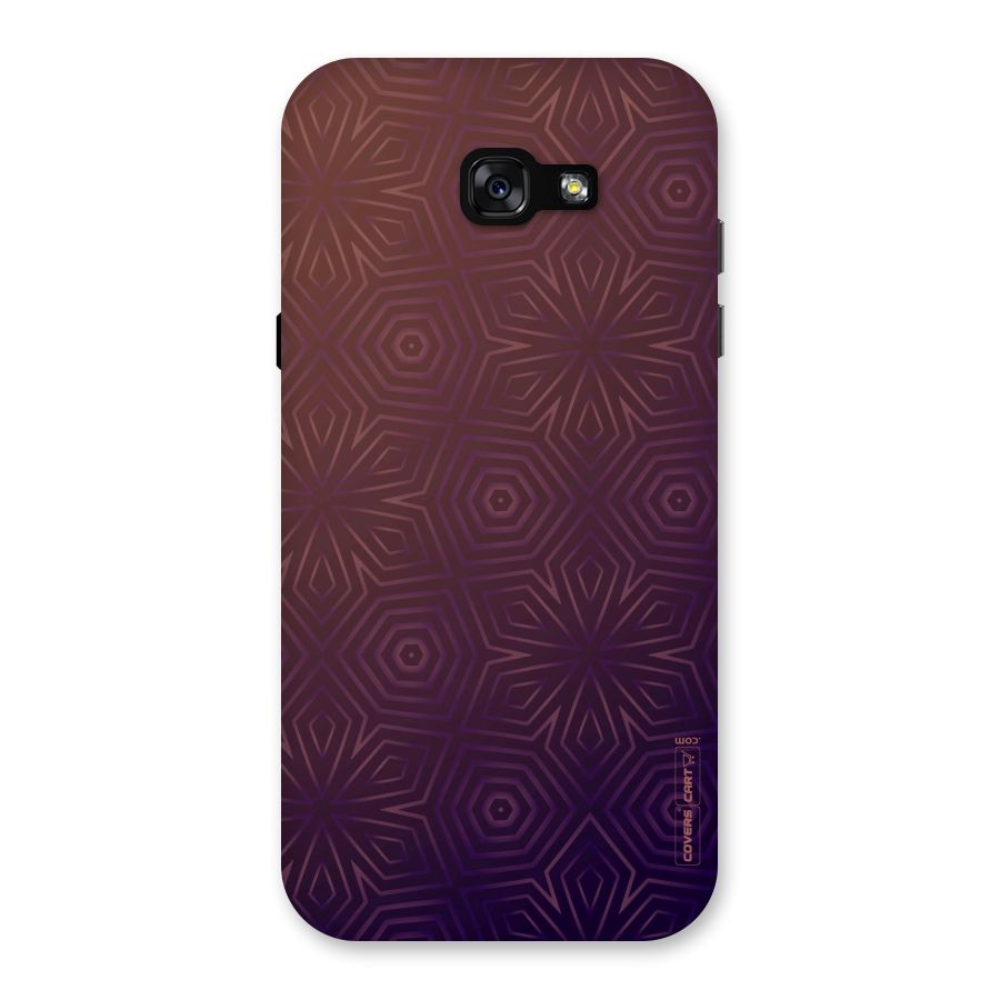 Lavish Purple Pattern Back Case for Galaxy A7 (2017)