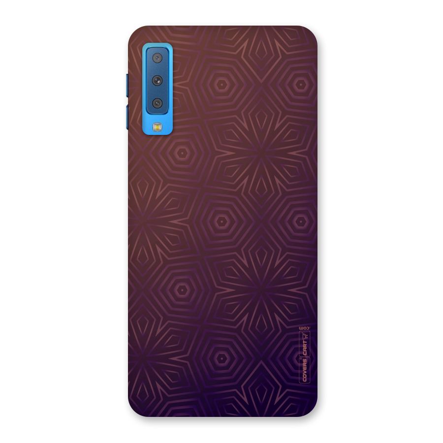 Lavish Purple Pattern Back Case for Galaxy A7 (2018)