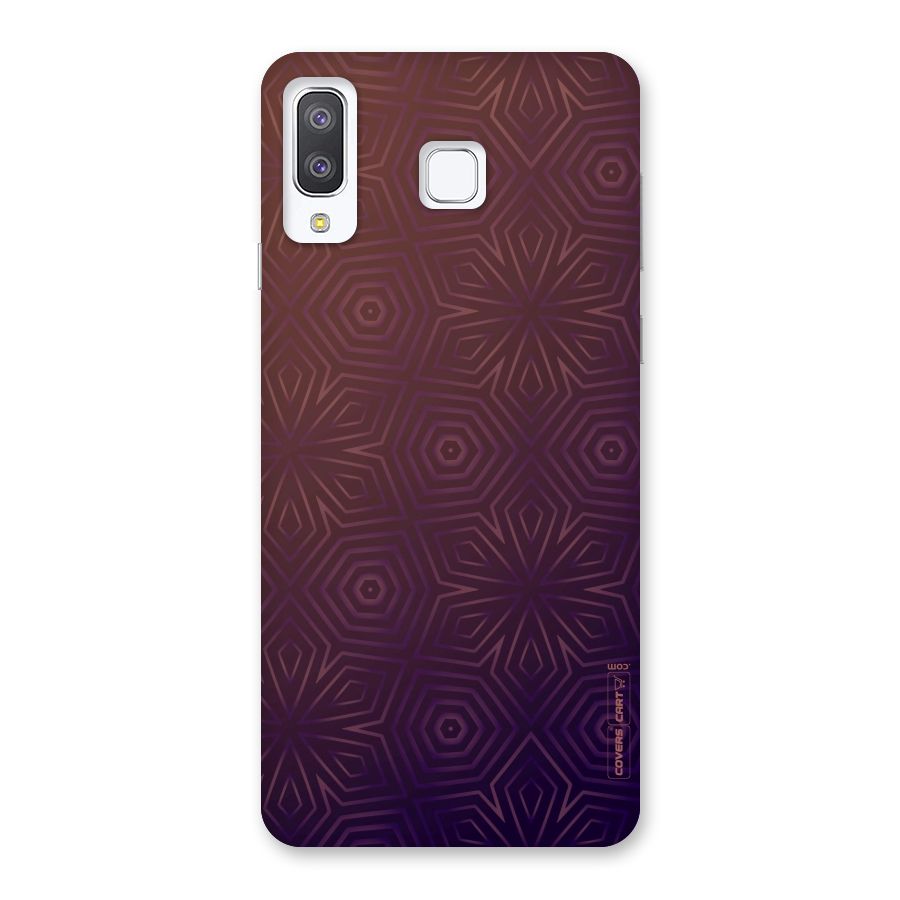 Lavish Purple Pattern Back Case for Galaxy A8 Star