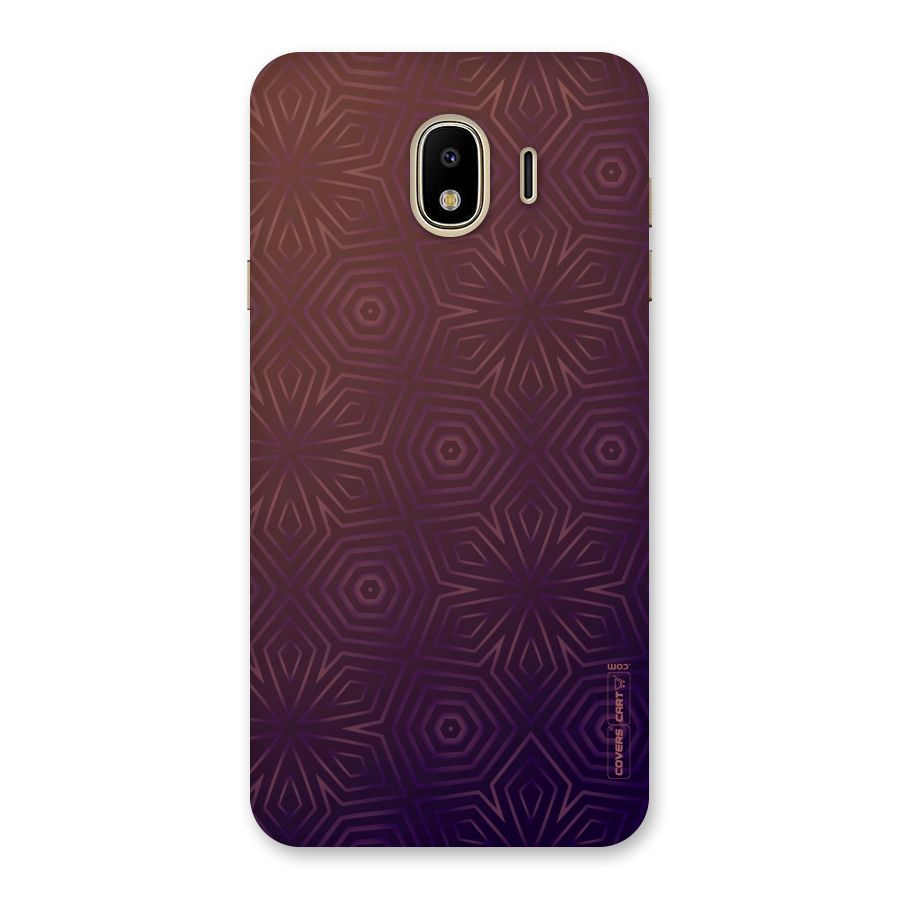 Lavish Purple Pattern Back Case for Galaxy J4