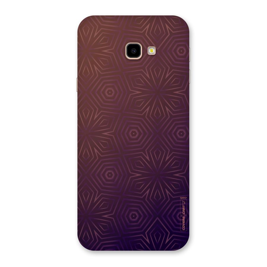 Lavish Purple Pattern Back Case for Galaxy J4 Plus