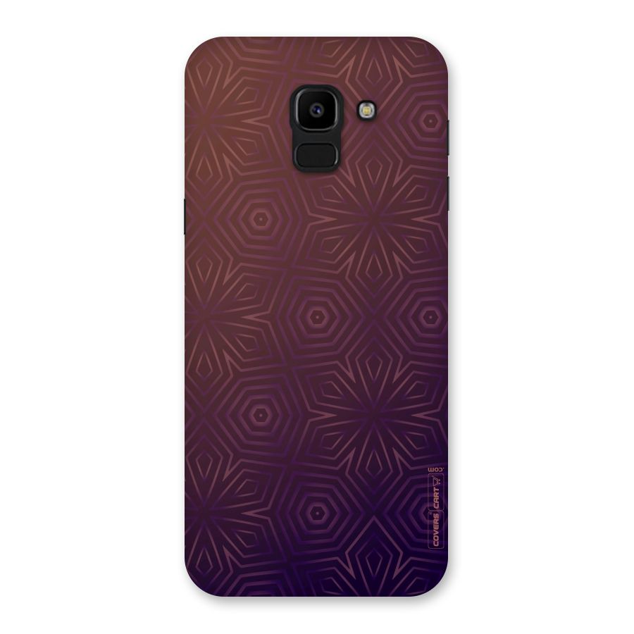 Lavish Purple Pattern Back Case for Galaxy J6