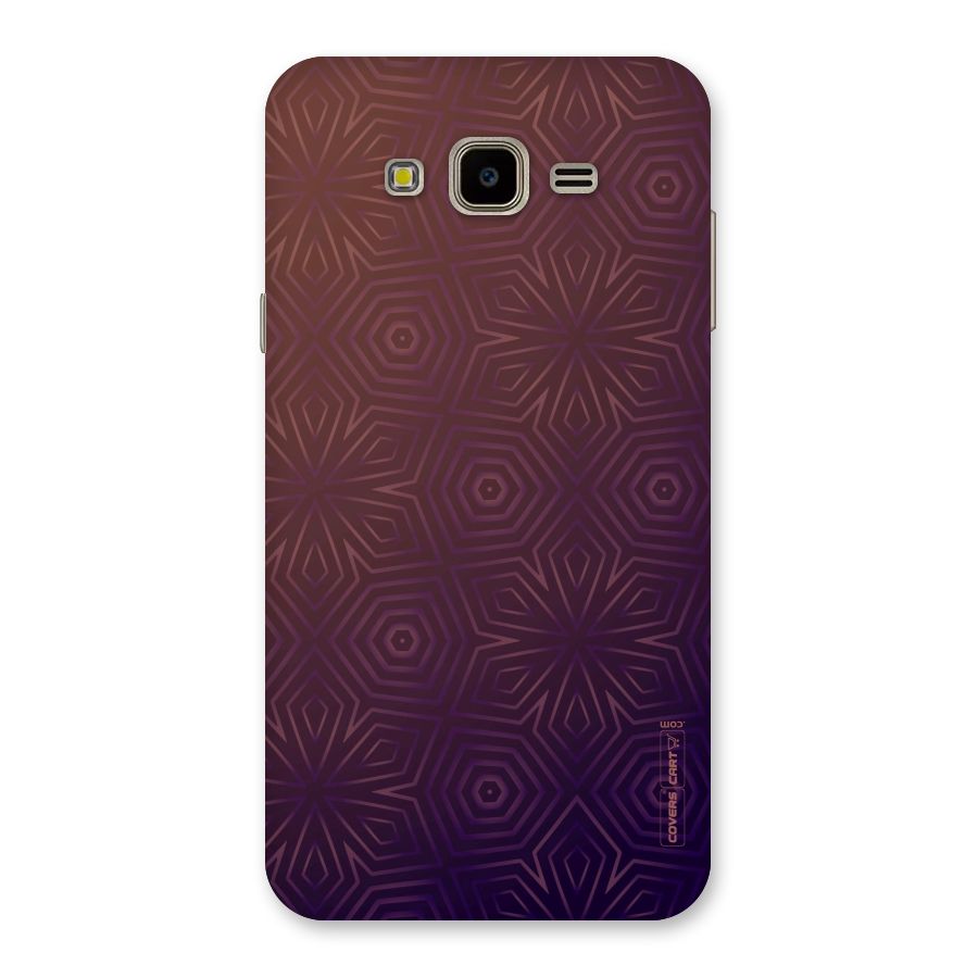Lavish Purple Pattern Back Case for Galaxy J7 Nxt