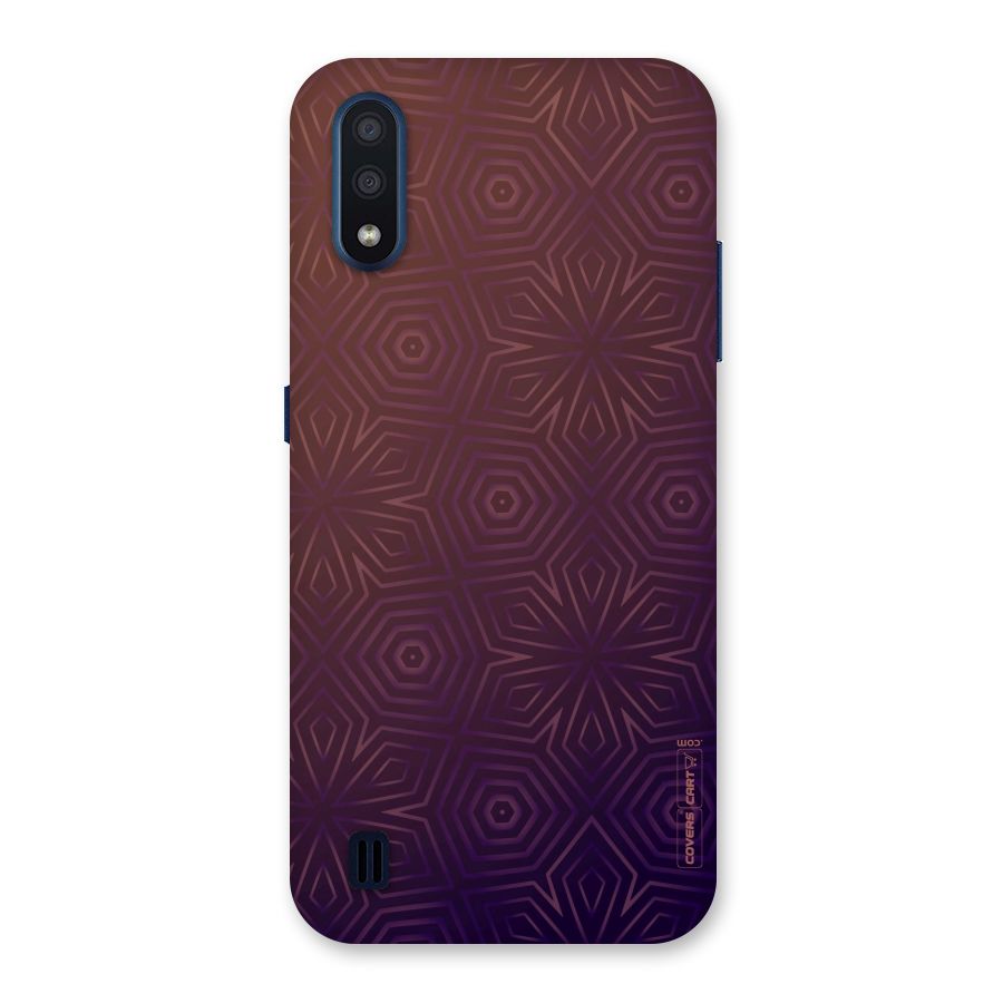 Lavish Purple Pattern Back Case for Galaxy M01