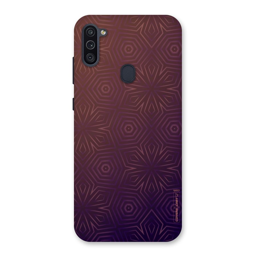 Lavish Purple Pattern Back Case for Galaxy M11