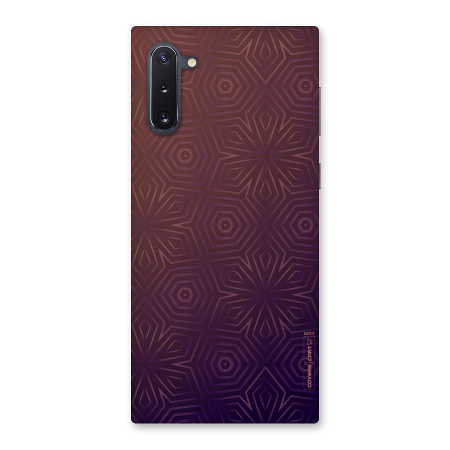 Lavish Purple Pattern Back Case for Galaxy Note 10