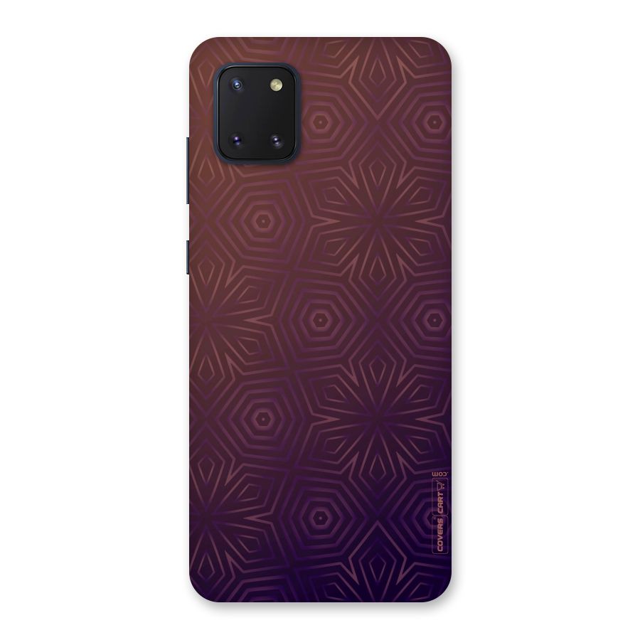 Lavish Purple Pattern Back Case for Galaxy Note 10 Lite
