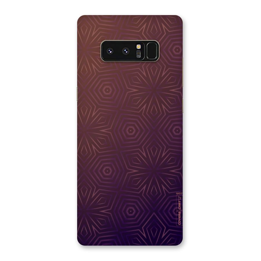 Lavish Purple Pattern Back Case for Galaxy Note 8