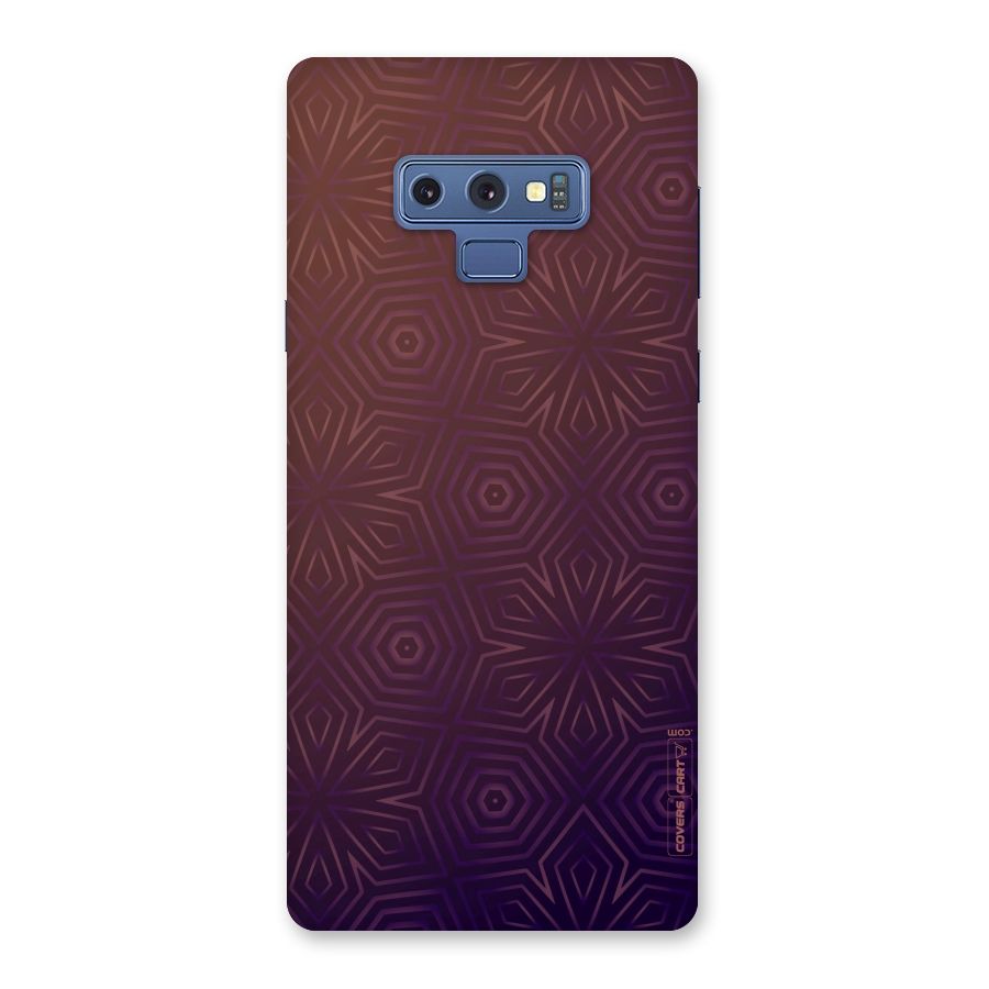 Lavish Purple Pattern Back Case for Galaxy Note 9
