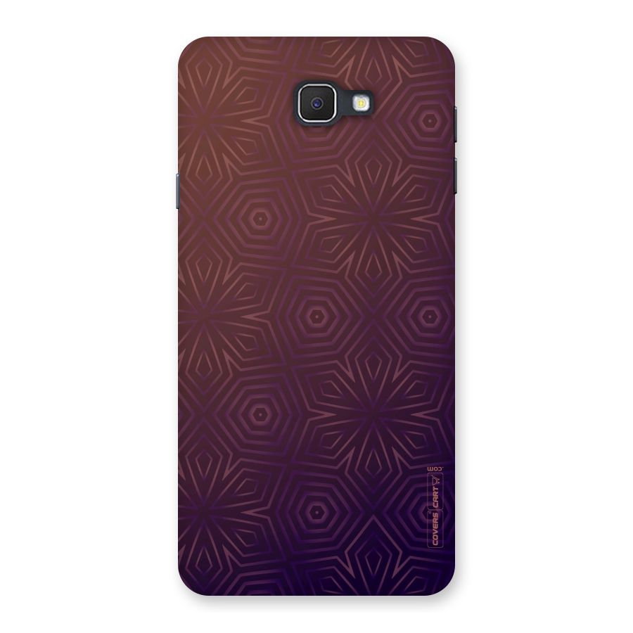 Lavish Purple Pattern Back Case for Galaxy On7 2016