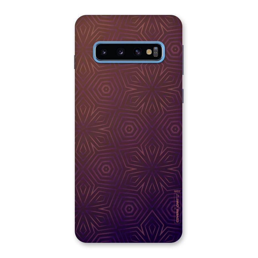 Lavish Purple Pattern Back Case for Galaxy S10