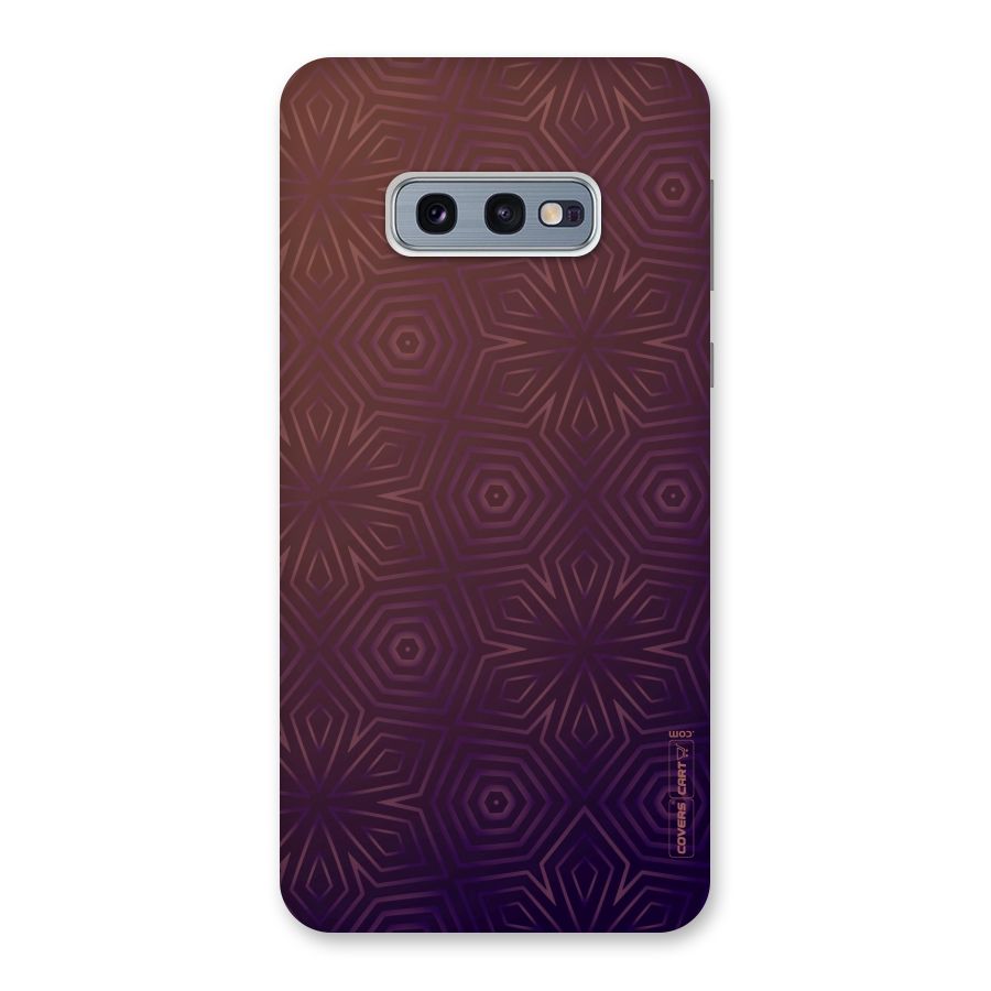 Lavish Purple Pattern Back Case for Galaxy S10e