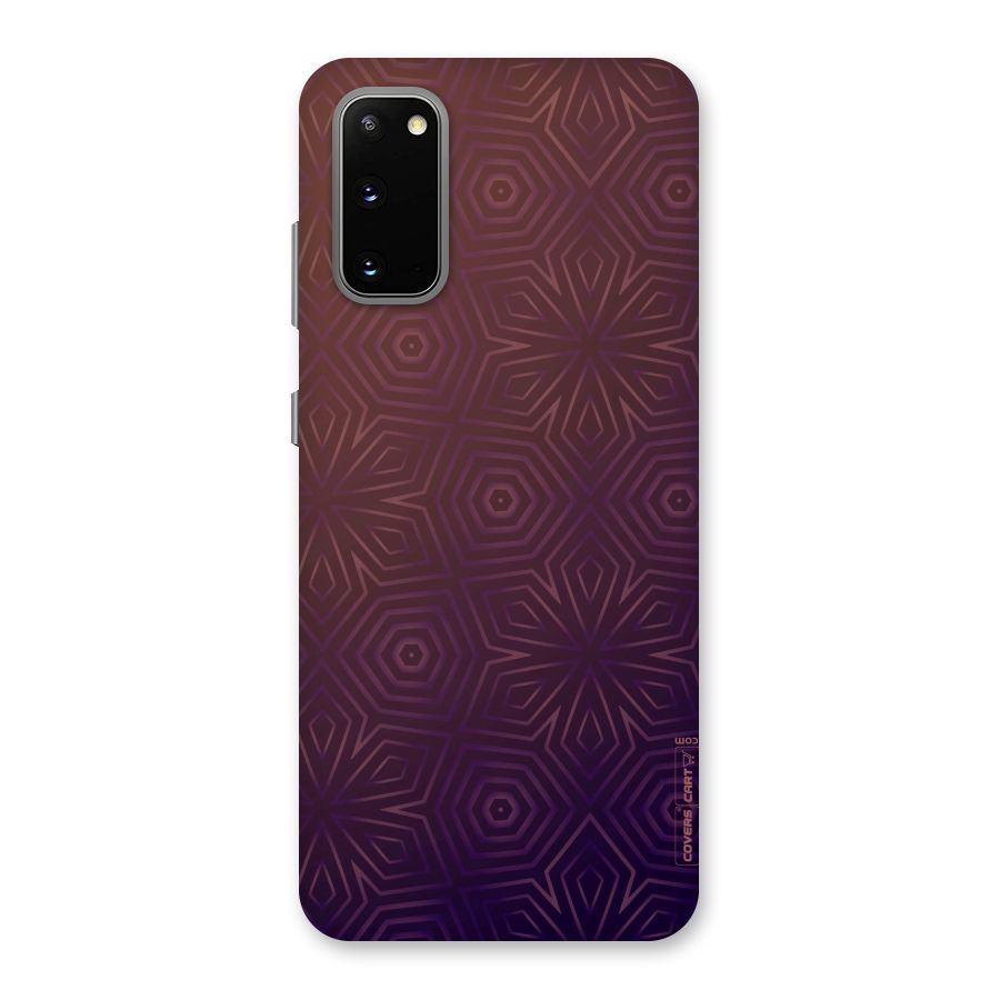Lavish Purple Pattern Back Case for Galaxy S20