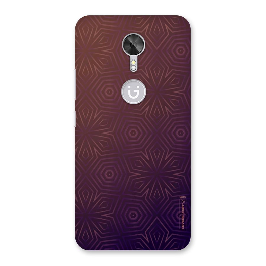 Lavish Purple Pattern Back Case for Gionee A1