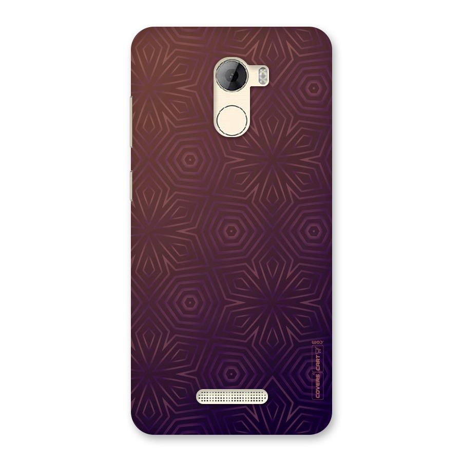 Lavish Purple Pattern Back Case for Gionee A1 LIte