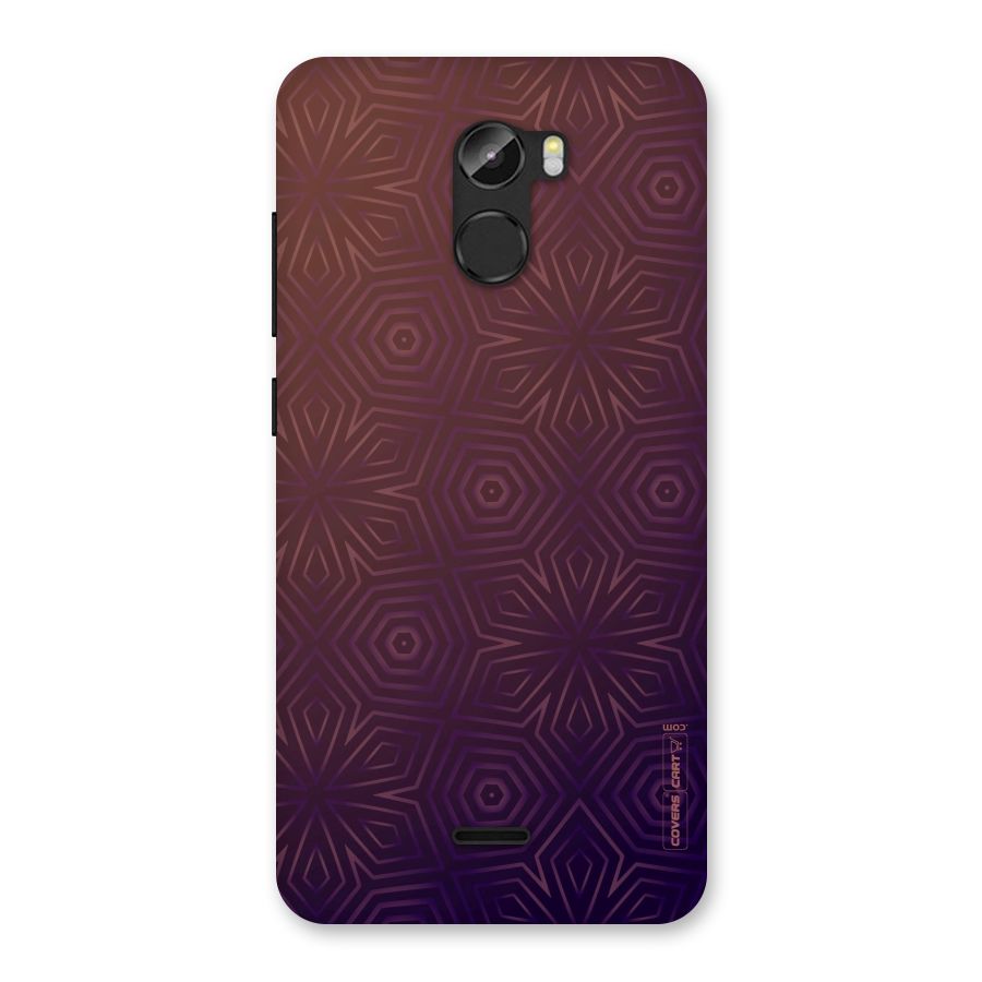 Lavish Purple Pattern Back Case for Gionee X1