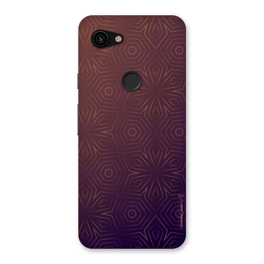 Lavish Purple Pattern Back Case for Google Pixel 3a