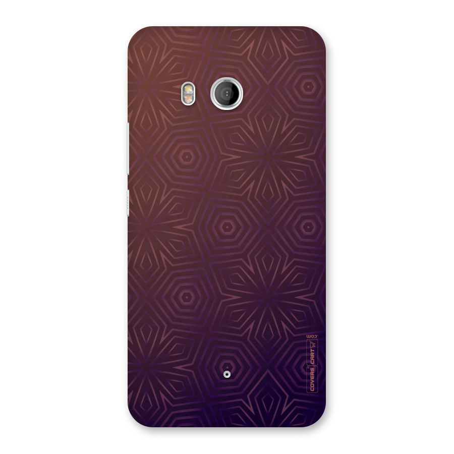 Lavish Purple Pattern Back Case for HTC U11