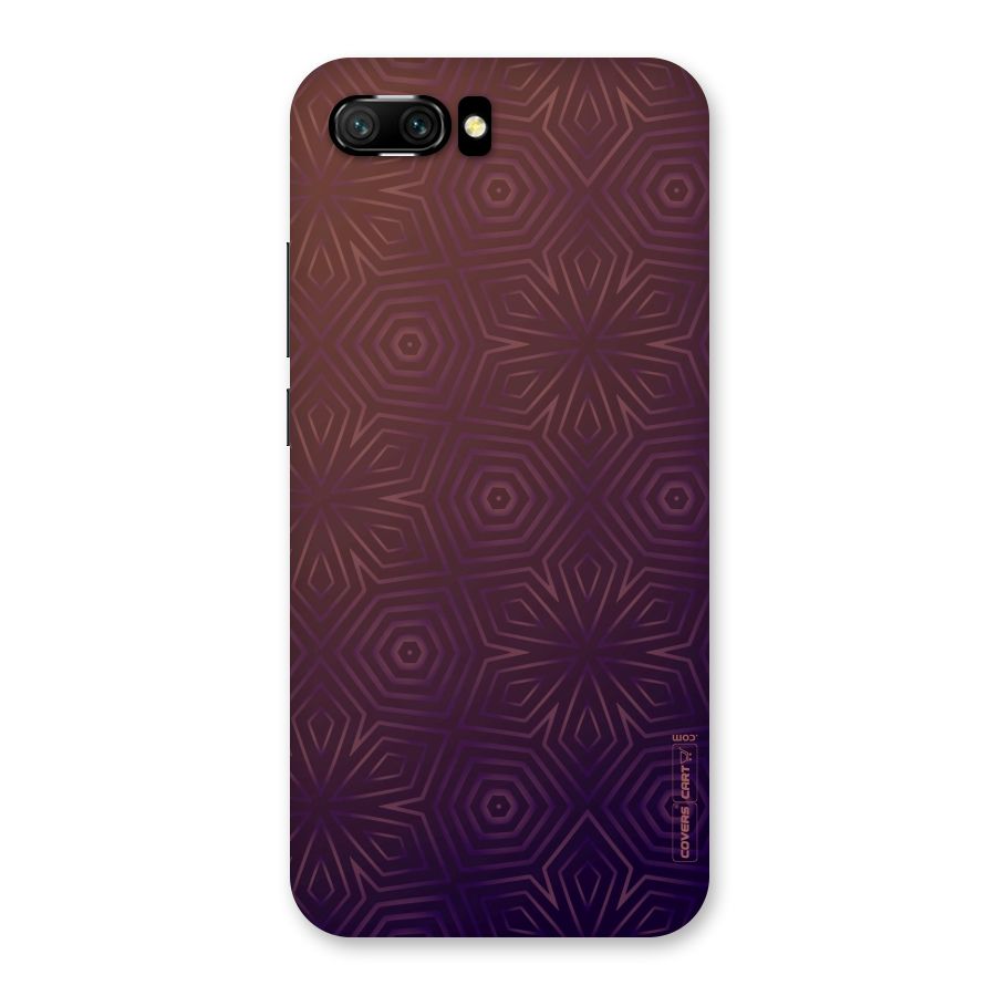 Lavish Purple Pattern Back Case for Honor 10