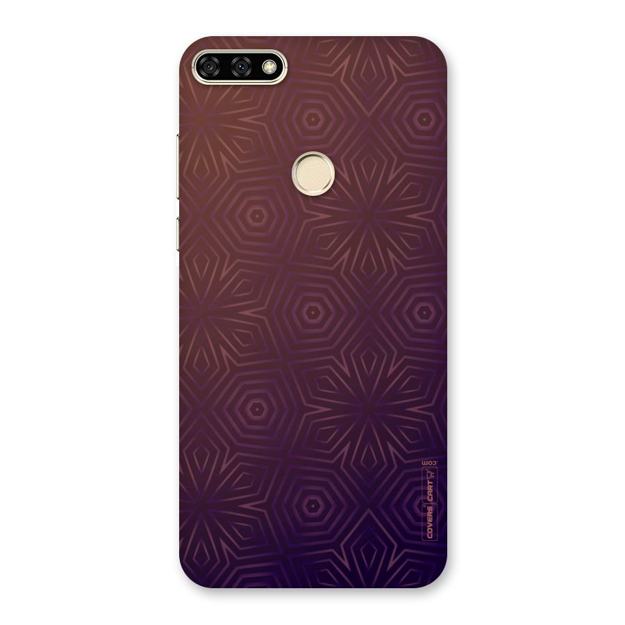 Lavish Purple Pattern Back Case for Honor 7A