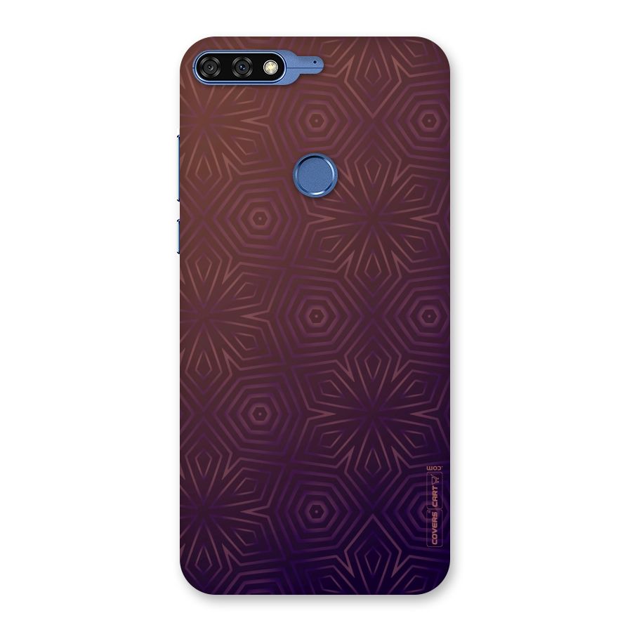 Lavish Purple Pattern Back Case for Honor 7C