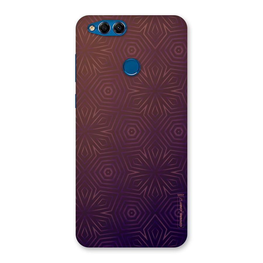 Lavish Purple Pattern Back Case for Honor 7X