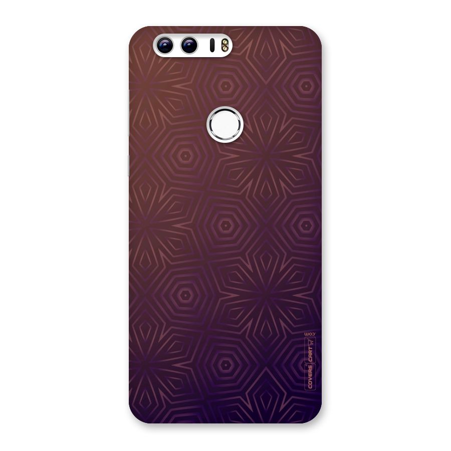 Lavish Purple Pattern Back Case for Honor 8