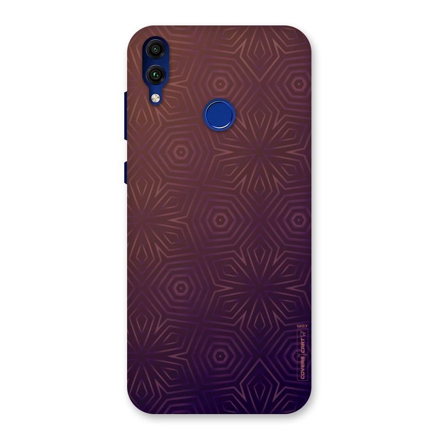 Lavish Purple Pattern Back Case for Honor 8C