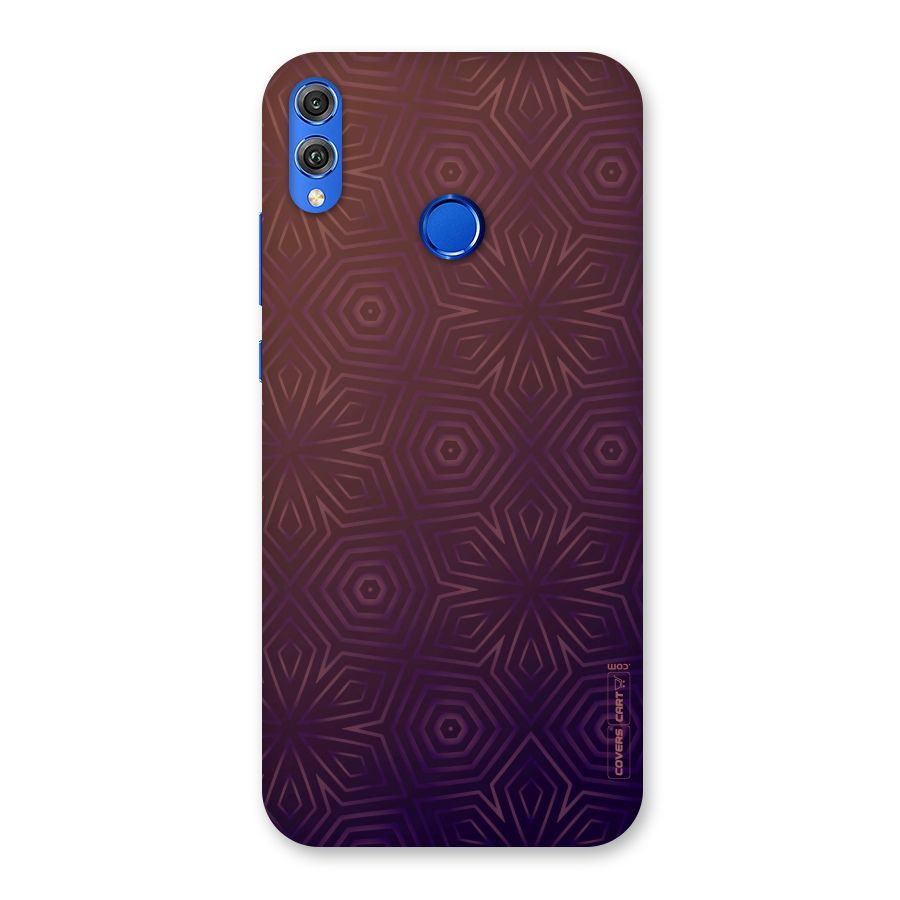 Lavish Purple Pattern Back Case for Honor 8X