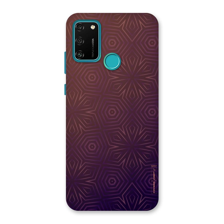Lavish Purple Pattern Back Case for Honor 9A