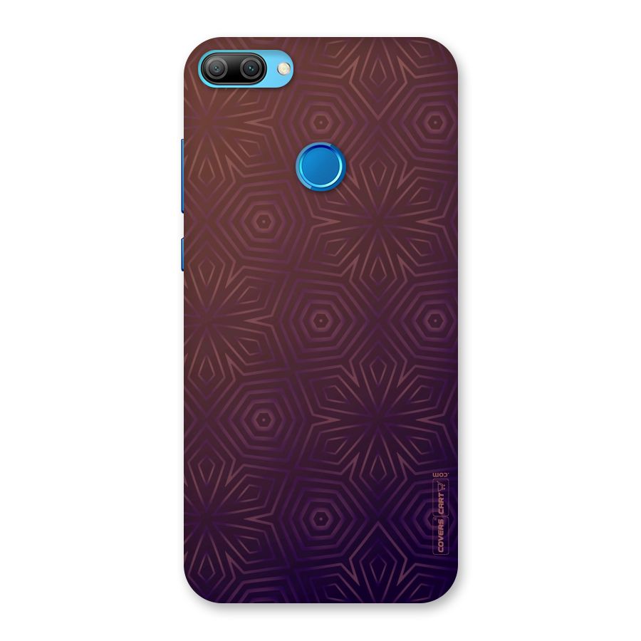 Lavish Purple Pattern Back Case for Honor 9N