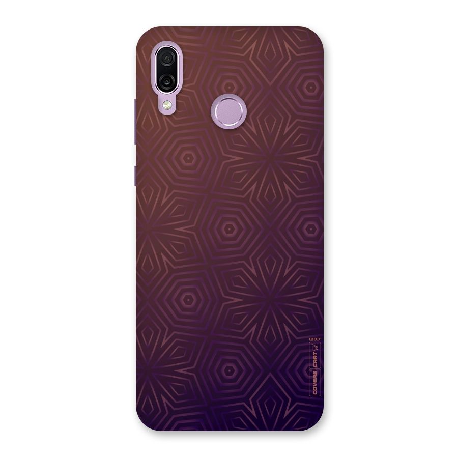 Lavish Purple Pattern Back Case for Honor Play