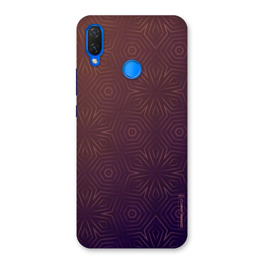Lavish Purple Pattern Back Case for Huawei P Smart+