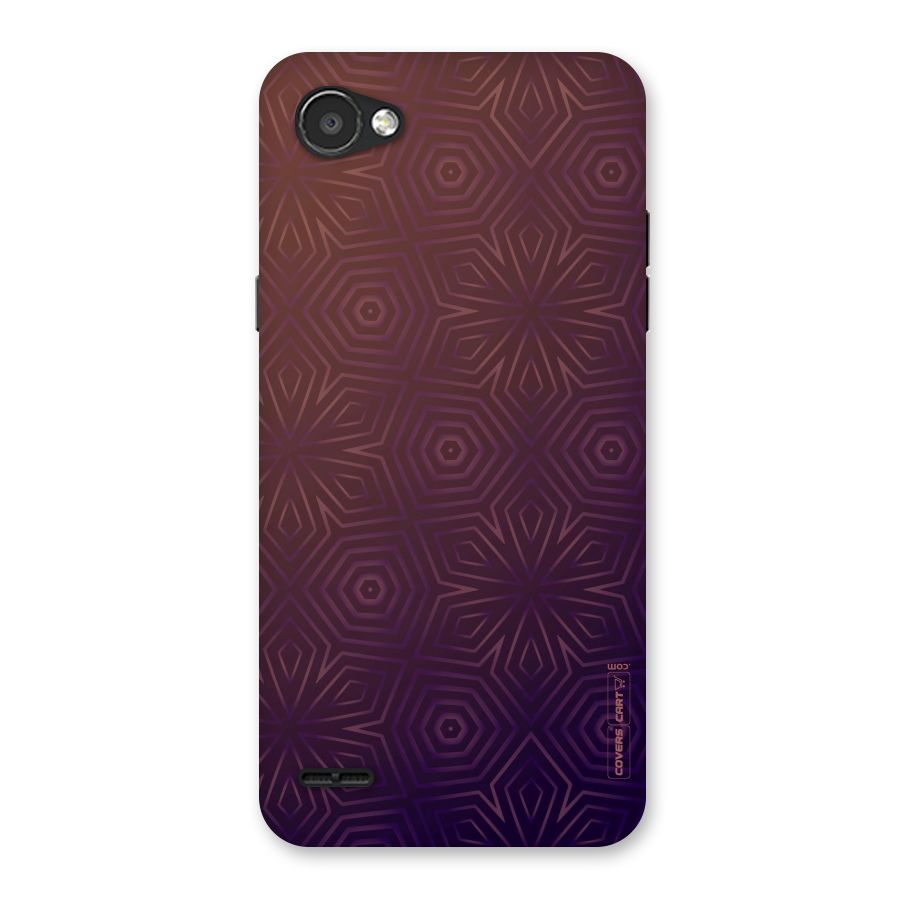Lavish Purple Pattern Back Case for LG Q6