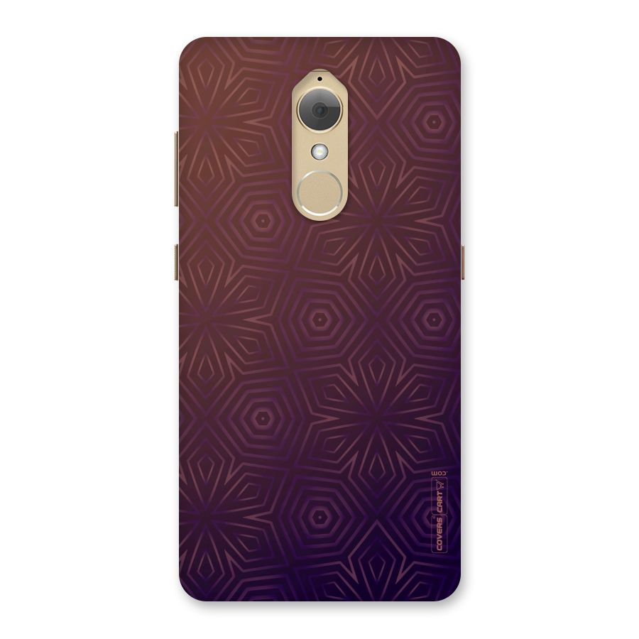 Lavish Purple Pattern Back Case for Lenovo K8