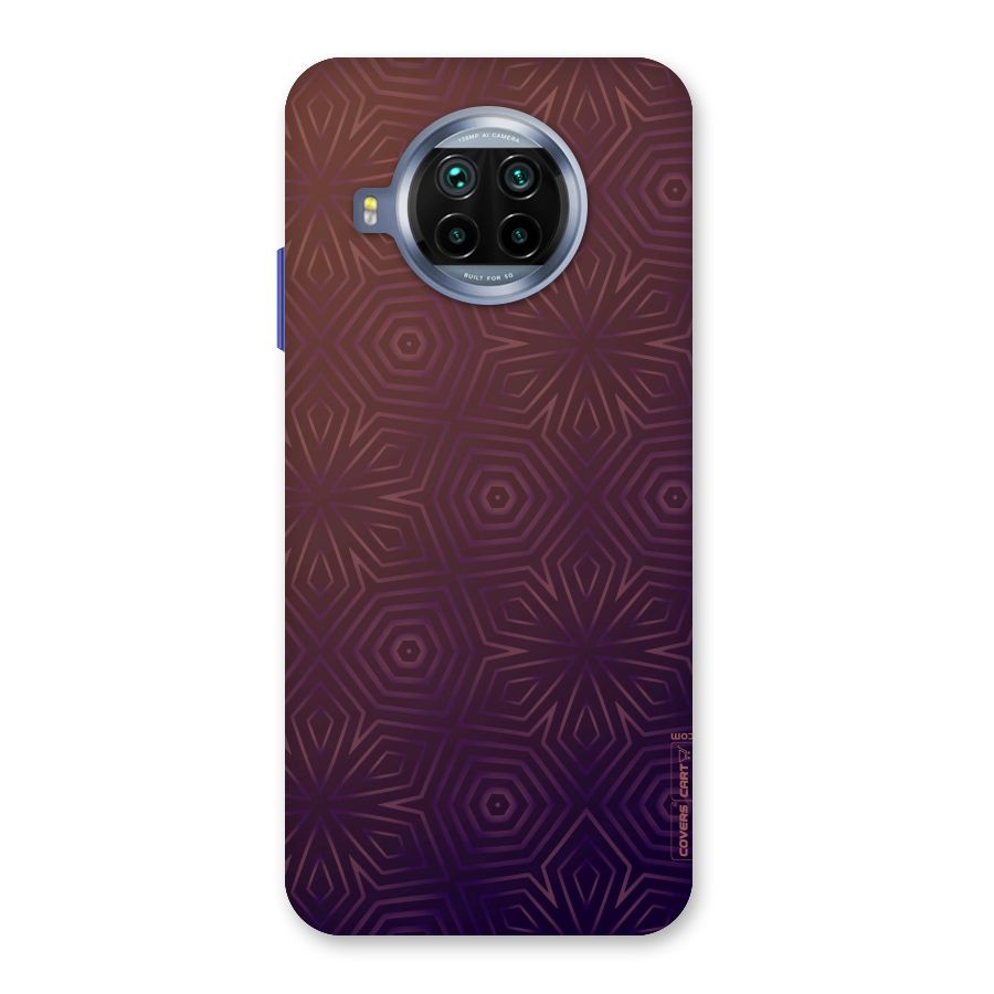 Lavish Purple Pattern Back Case for Mi 10i
