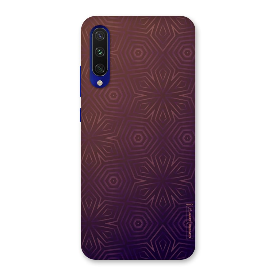 Lavish Purple Pattern Back Case for Mi A3