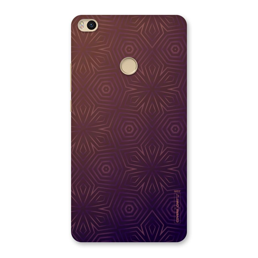 Lavish Purple Pattern Back Case for Mi Max 2