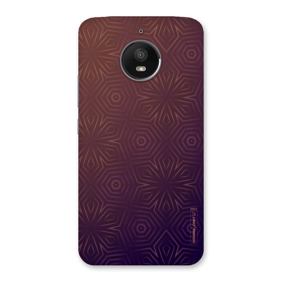 Lavish Purple Pattern Back Case for Moto E4 Plus